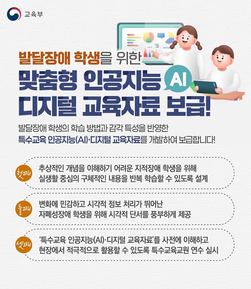 발달장애 학생 맞춤 AI 교과서 나왔다