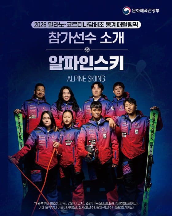2026 밀라노 동계패럴림픽, 대한민국 알파인스키 대표팀 명단 공개됐다