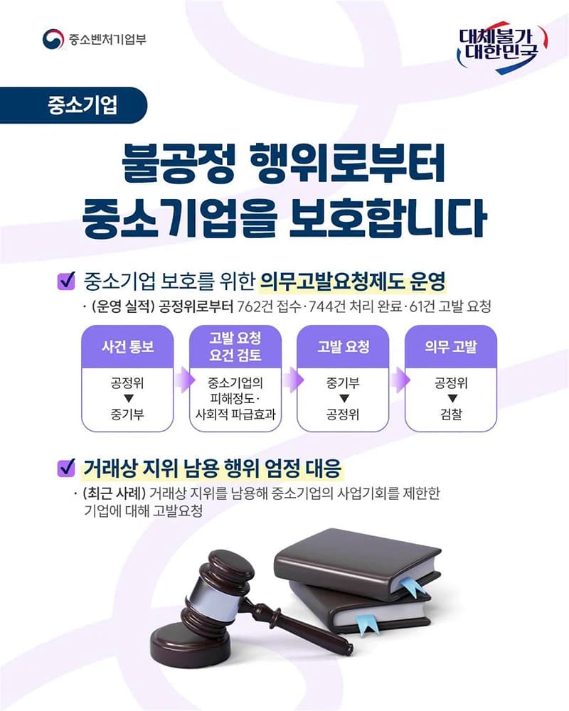 중기부 공정위 불공정행위 61건 고발요청