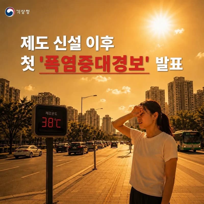 폭염중대경보 첫 발령…38도 이상 땐 야외활동 중단