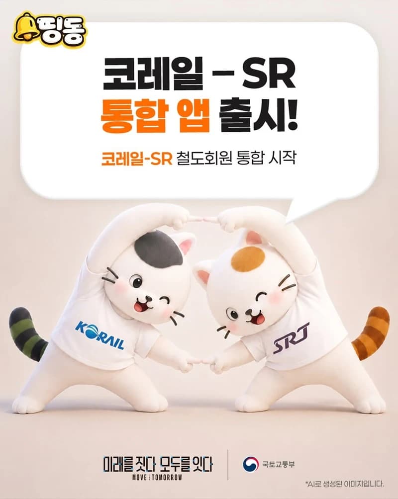 KTX·SRT 예매 하나로…8월 통합 앱 출시
