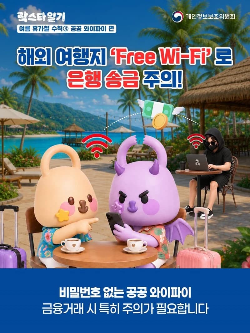 해외 공공와이파이로 송금했다간 계정 털린다