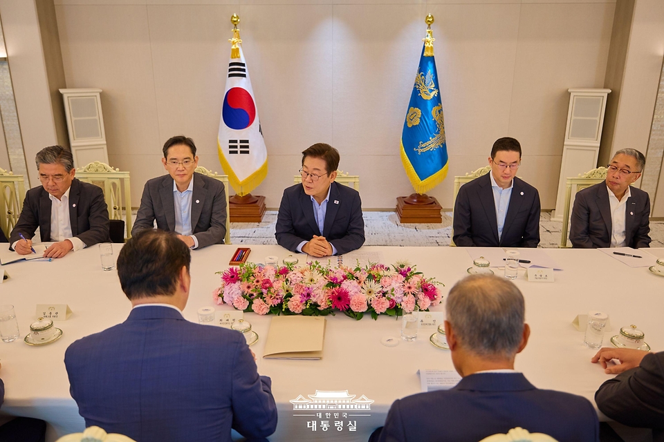 이재명 대통령이 만난 경제인들