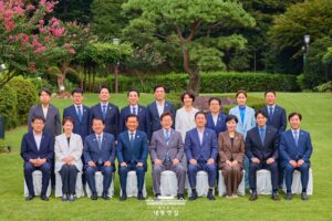 민주당 신임 지도부와 함께한 이재명 대통령의 따뜻한 만찬