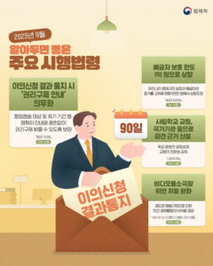 9월부터 달라지는 새 법령, 내가 받을 수 있는 혜택은?
