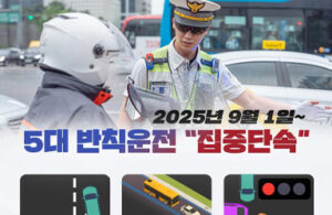 '새치기 유턴'도 이제 단속된다! 9월부터 5대 반칙운전 집중 단속으로 더 안전해진다