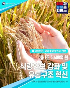 2026년, 농식품 예산으로 '나의 먹거리'와 '농가 소득'을 챙긴다