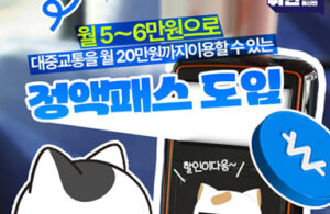 월 5~6만원으로 최대 20만원 대중교통 이용! '정액패스' 혜택, 나도 받을 수 있다!