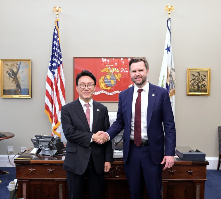 김민석 총리, 미국 부통령과 회담…대미투자 특별법 통과 알려